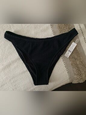 Black Eyelet Bikini Bottoms Size XL
